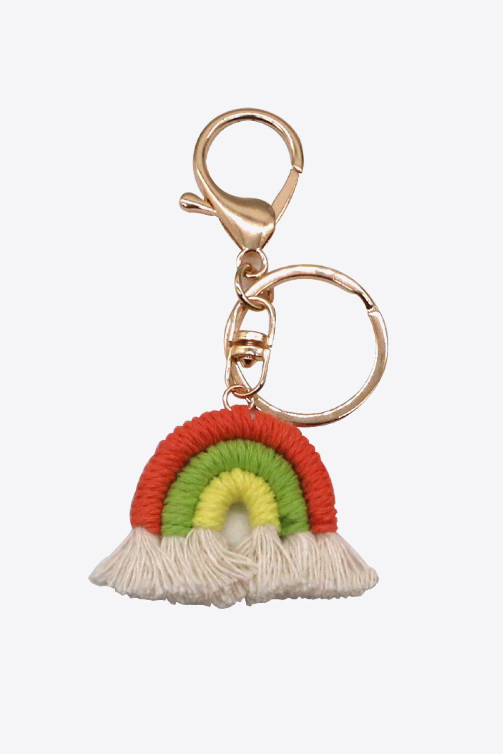 Boho Rainbow Fringe Keychain