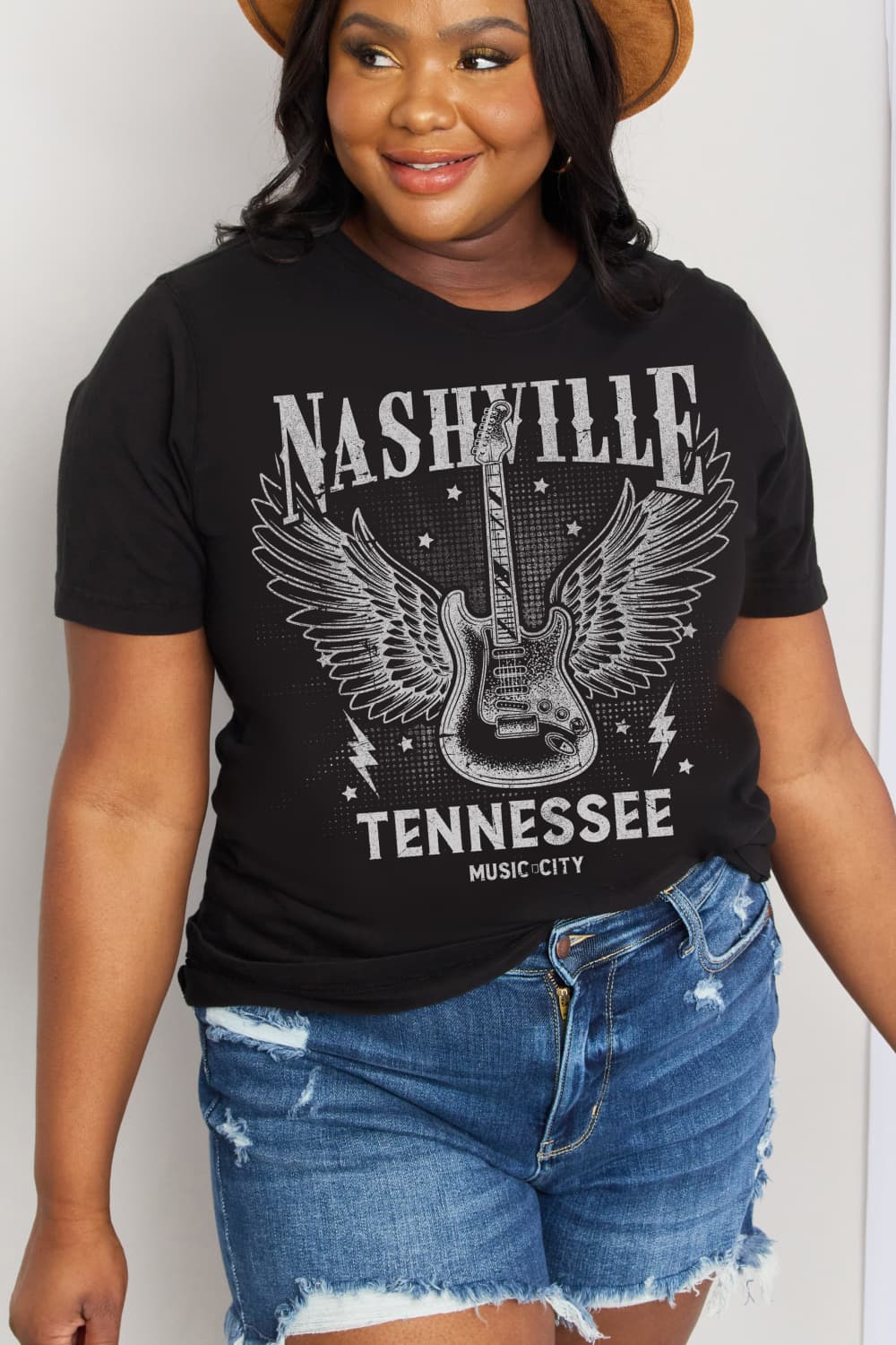 NASHVILLE TENNESSEE MUSIC CITY Graphic Cotton Tee