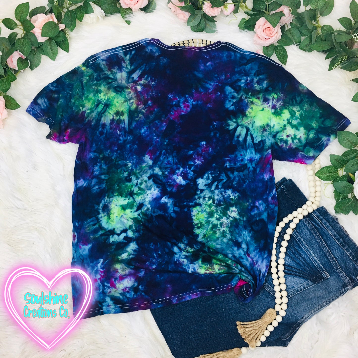 Aurora Galaxy Ice Tie Dye Shirt