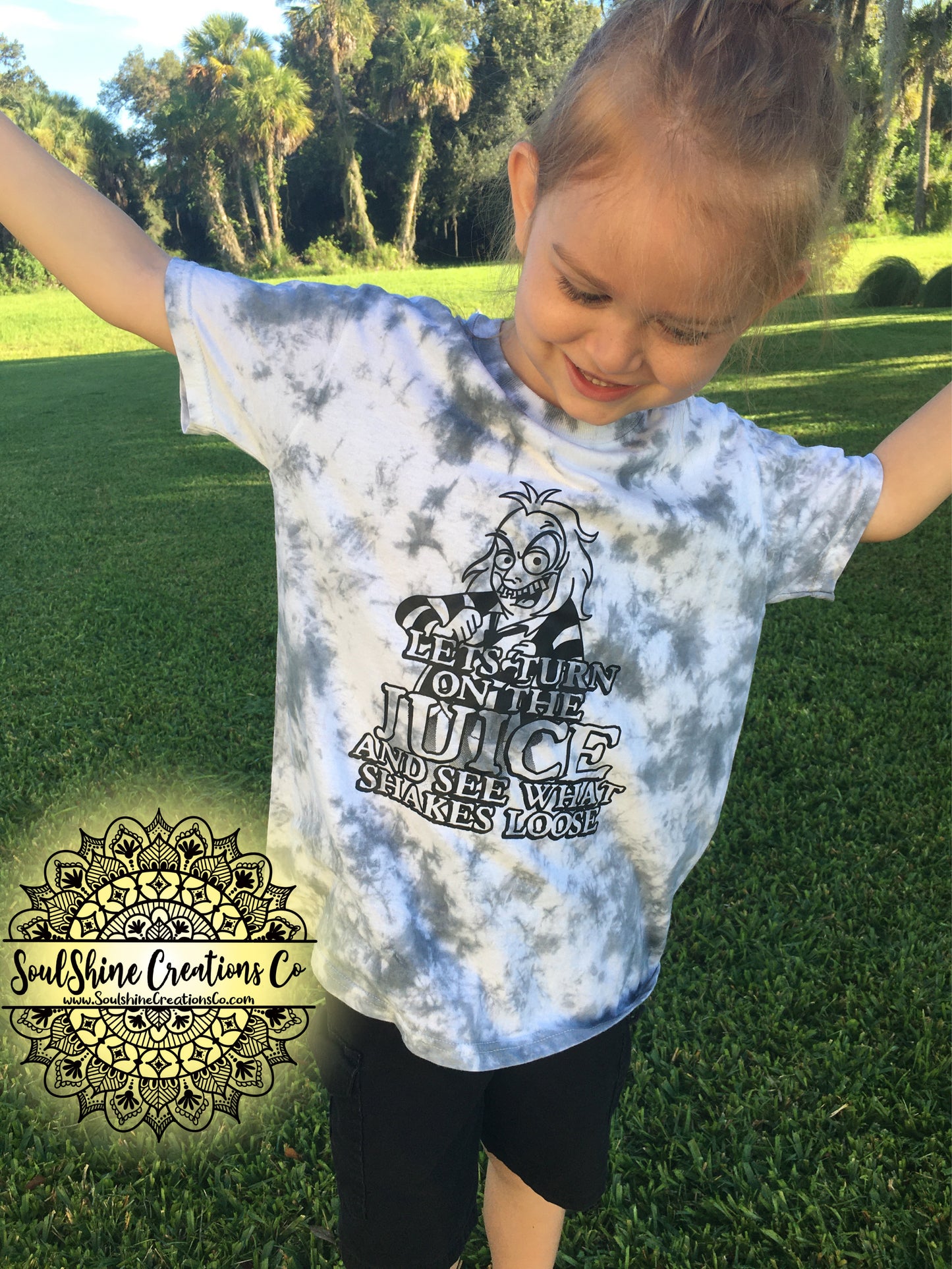 Beetlejuice Hand Tie Dye Kids Shirt