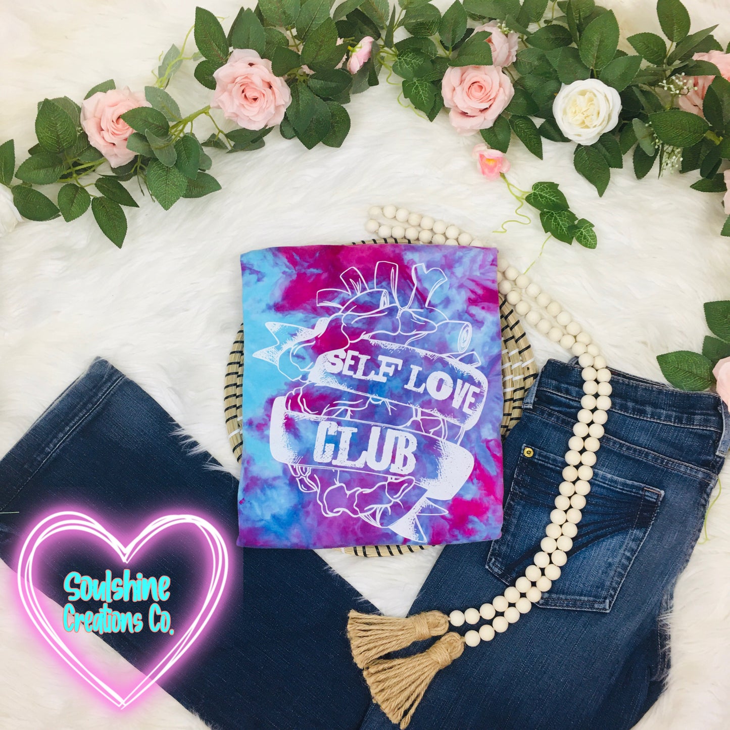 Self Love Club Berry Blast Ice Dye Shirt