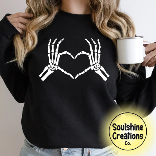 Skellie Hands Heart Sweater