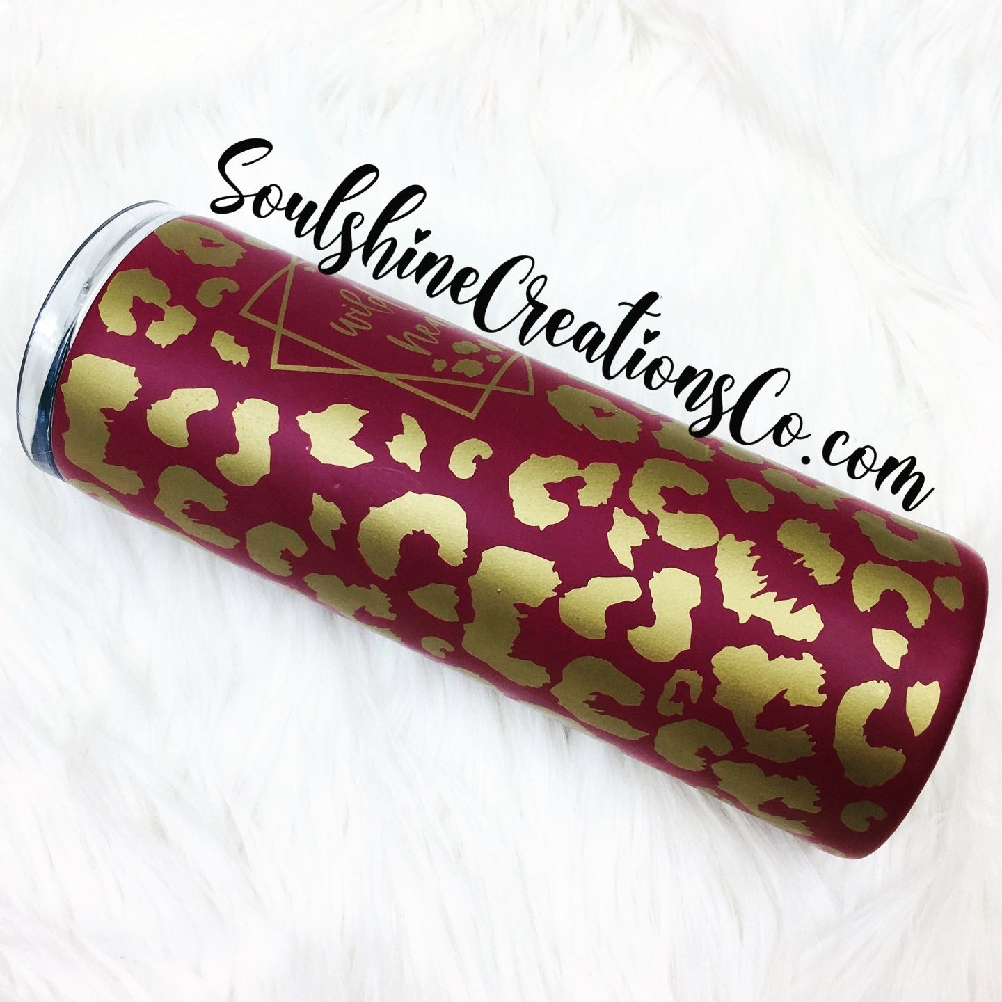 Wild at Heart Leopard Print Skinny Tumbler