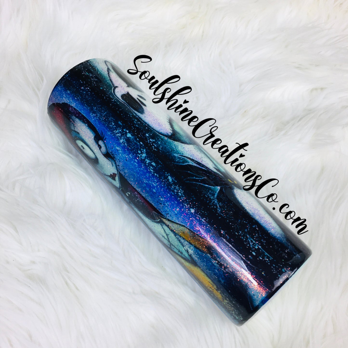 Jack Sally Glitter Tumbler