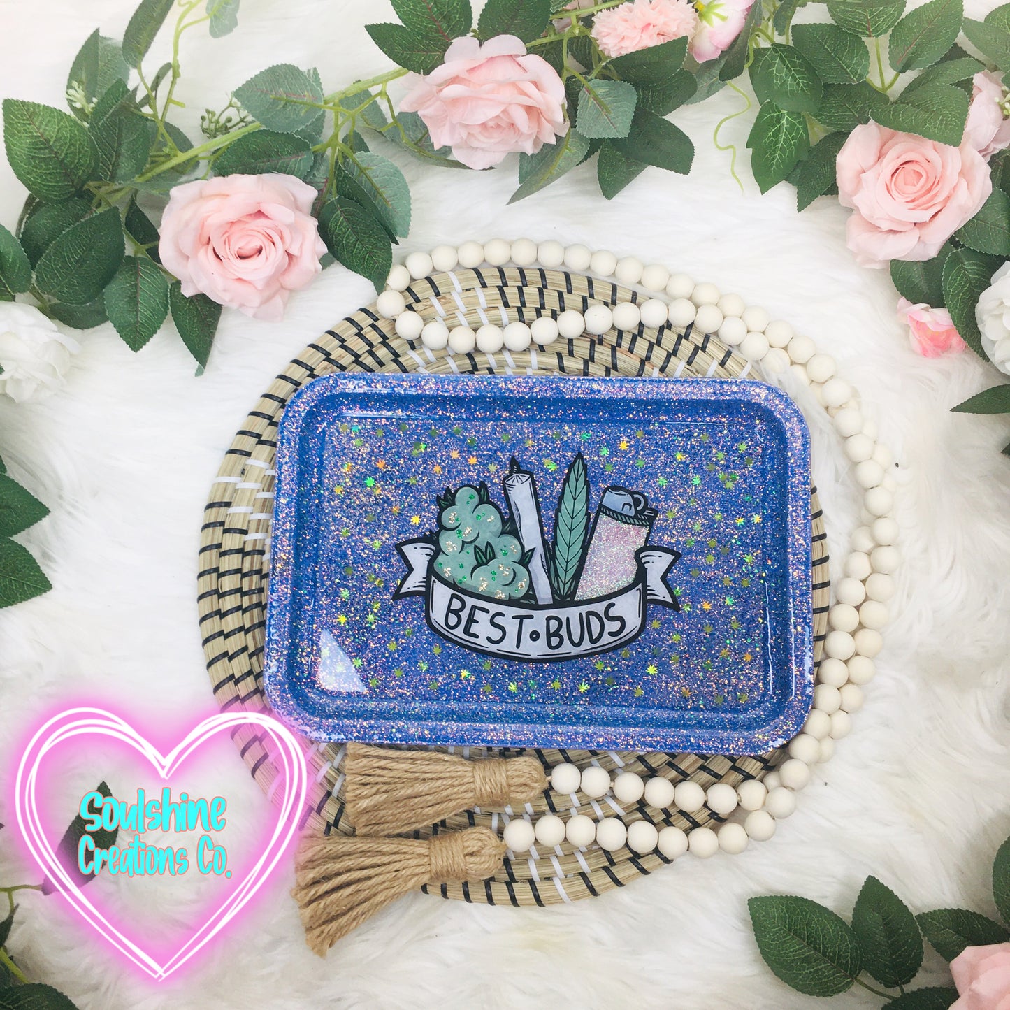 Best Buds Glitter Rolling Tray