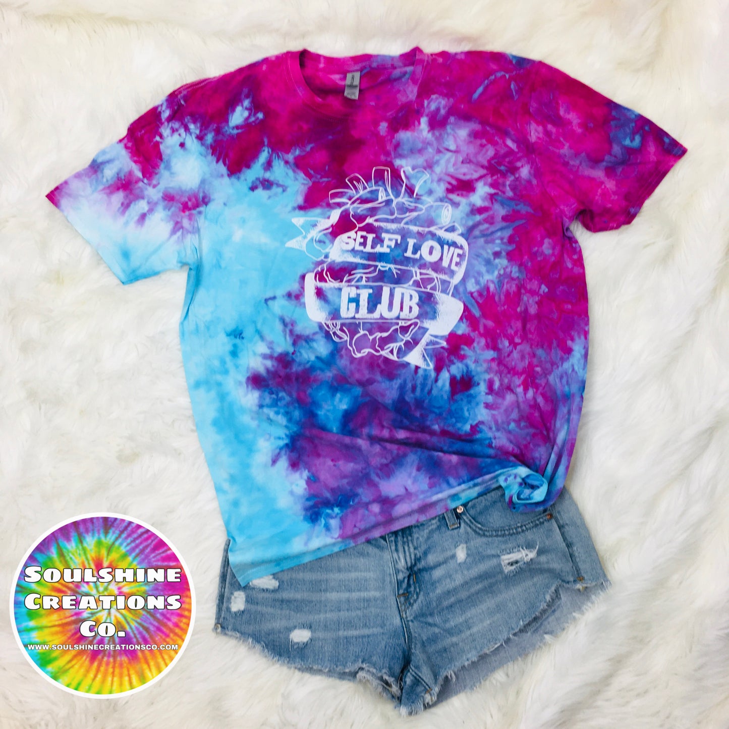 Self Love Club Berry Blast Ice Dye Shirt