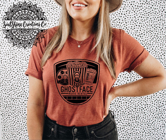 Ghostface Movie Rental Shirt