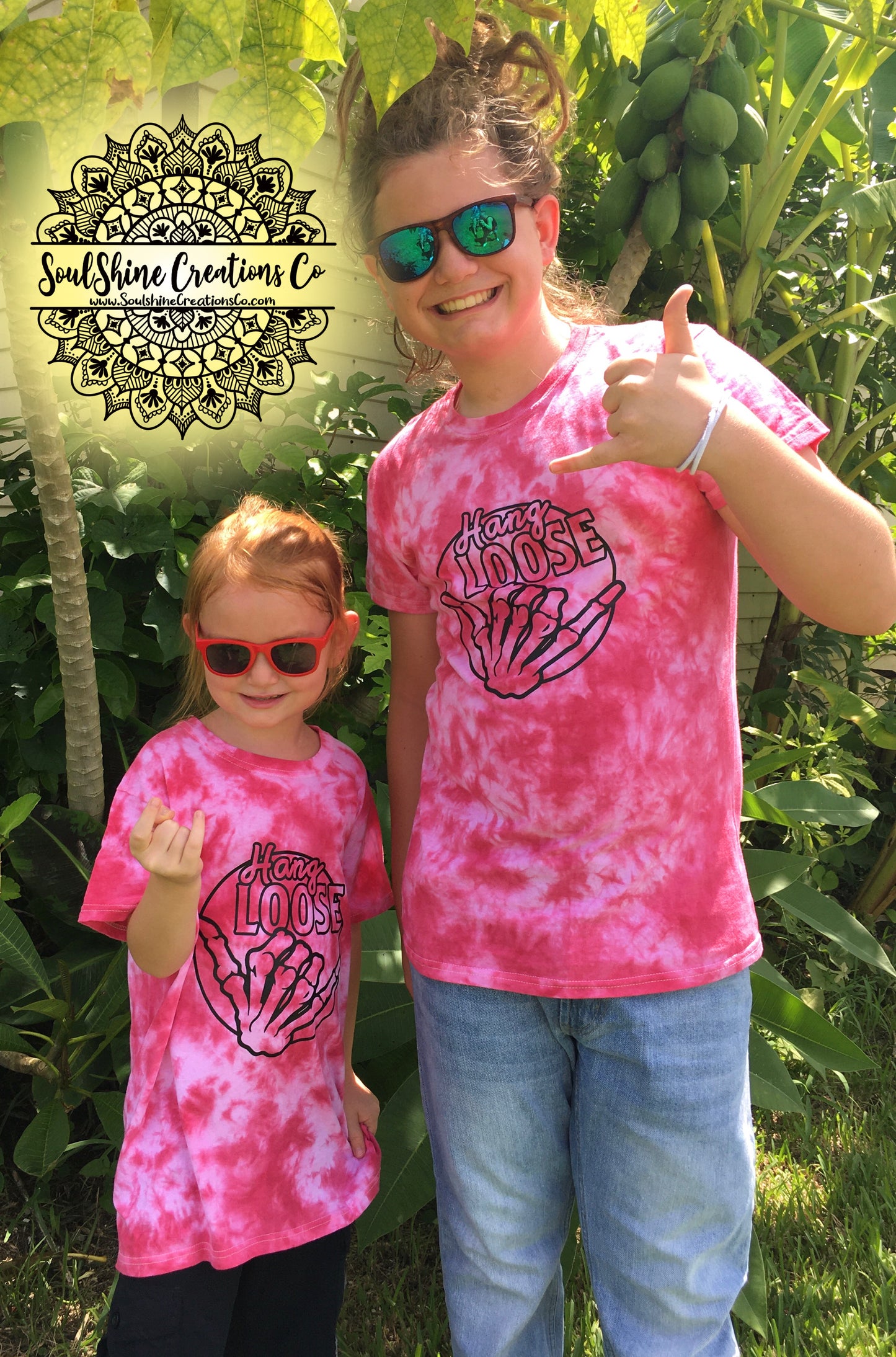 Hang Loose Hand Tie Dye Kids Shirt