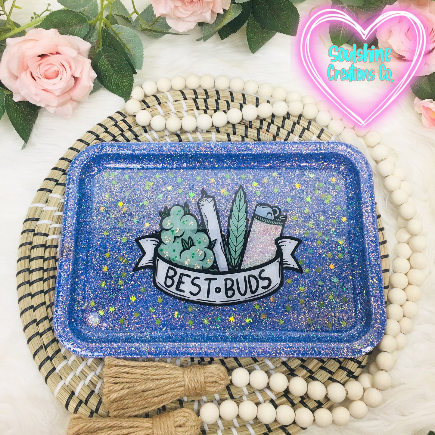 Best Buds Glitter Rolling Tray