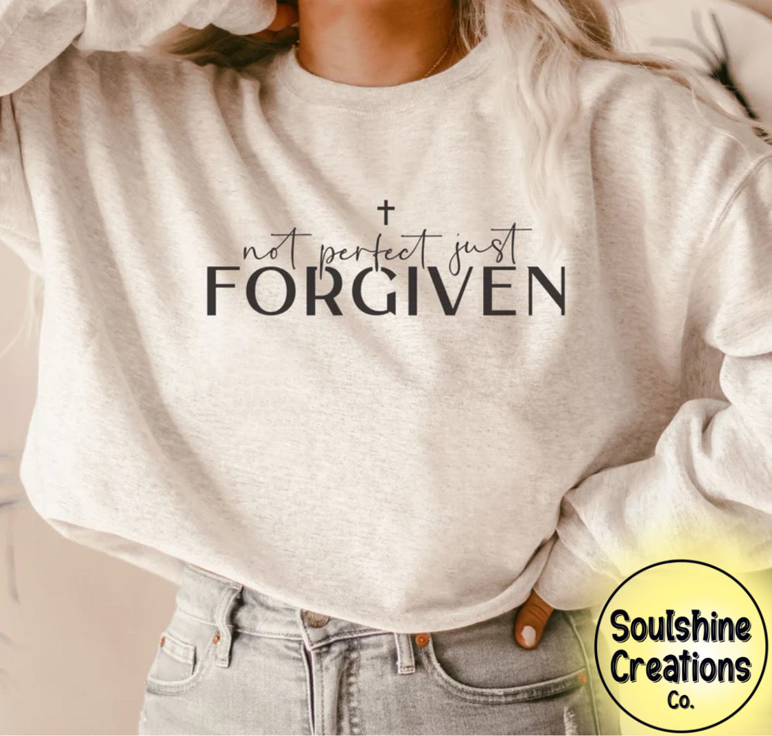 Not Perfect Just Forgiven Sweater