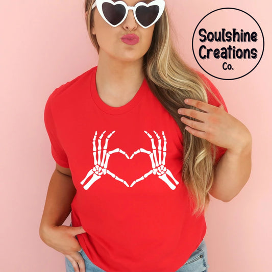 Skellie Hands Heart Shirt