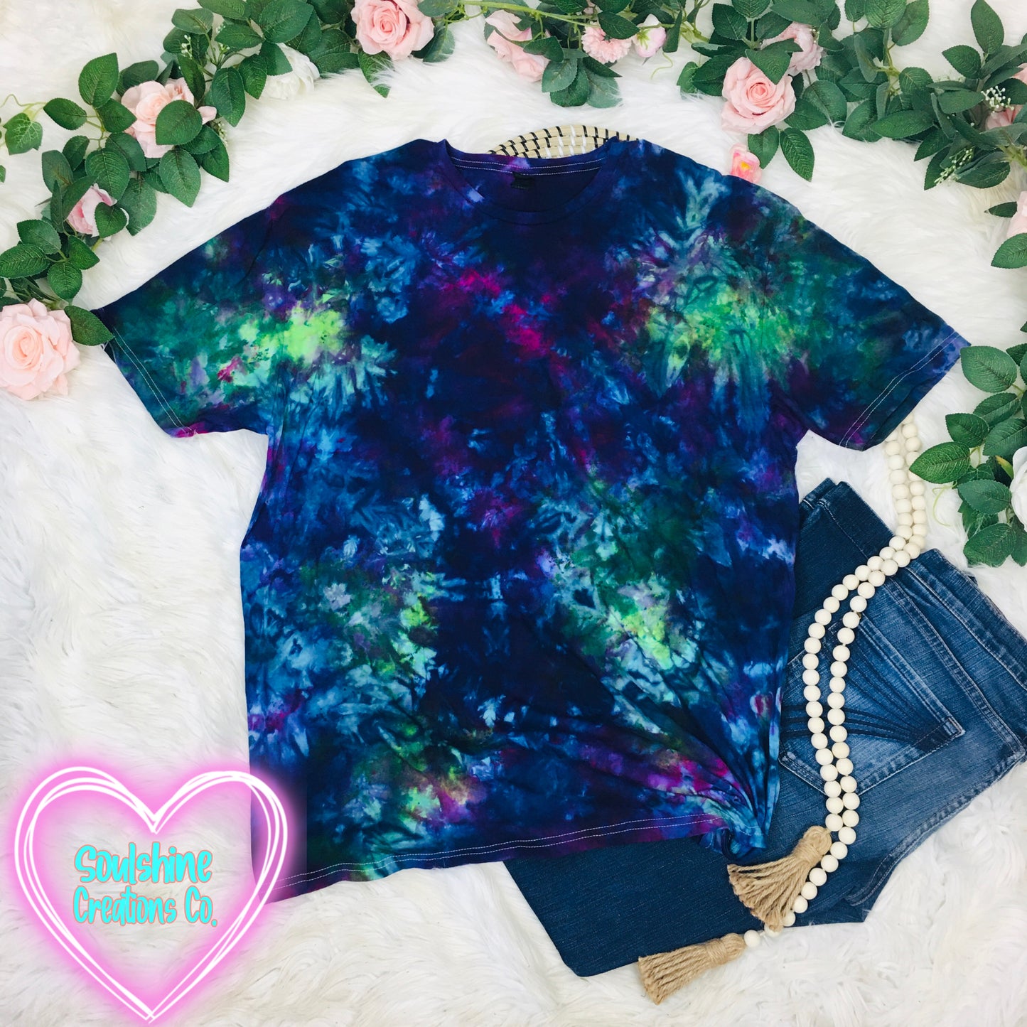 Aurora Galaxy Ice Tie Dye Shirt