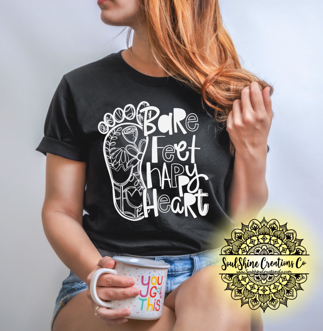 Bare Feet Happy Heart Shirt