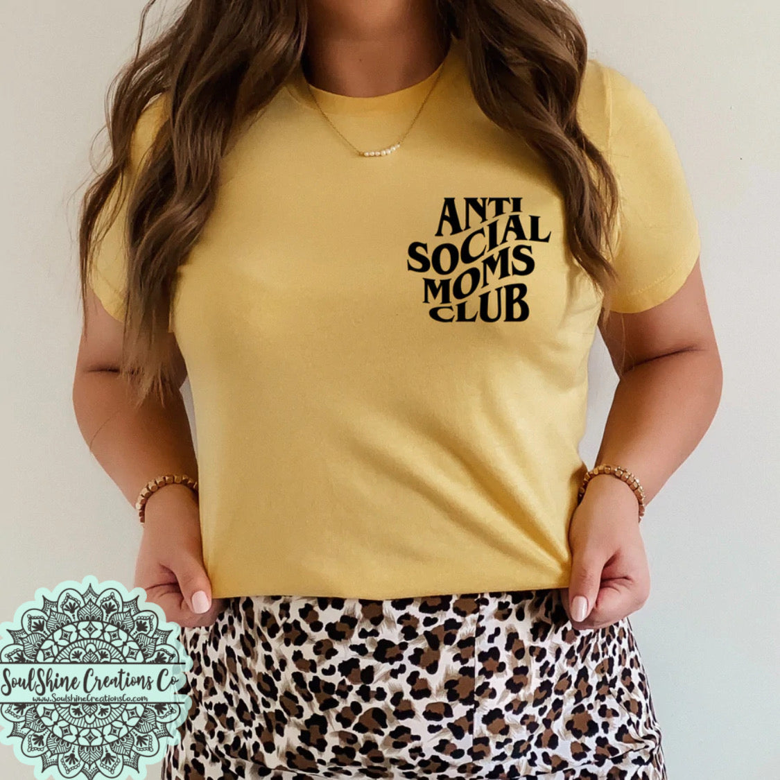 Anti Social Moms Club Pocket Shirt