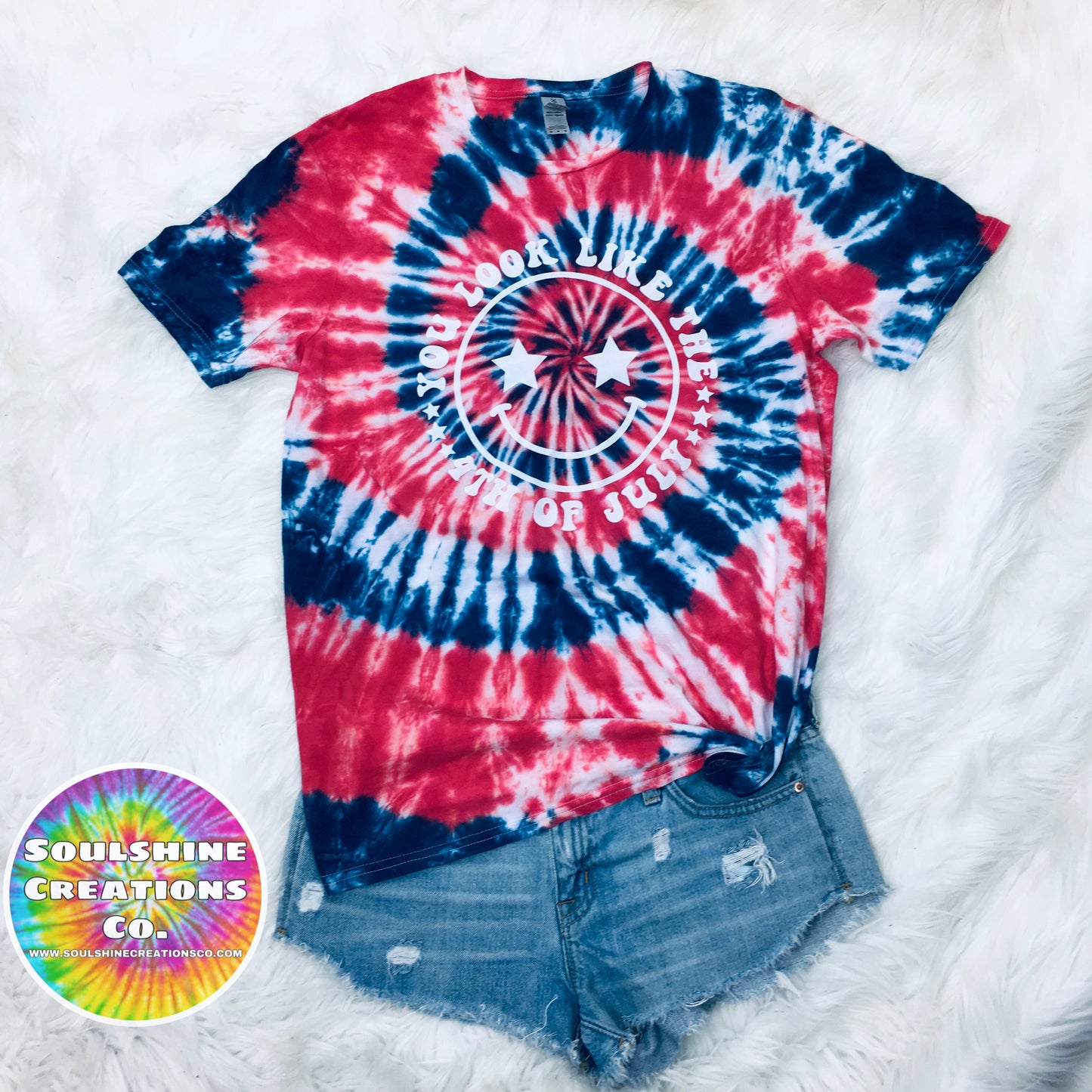 You look like the 4th of July Independence Spiral Tie Dye Shirt