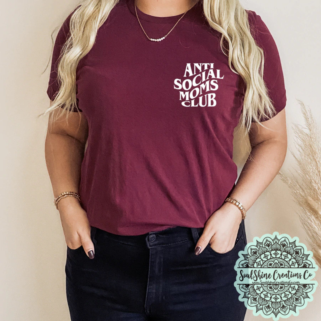 Anti Social Moms Club Pocket Shirt