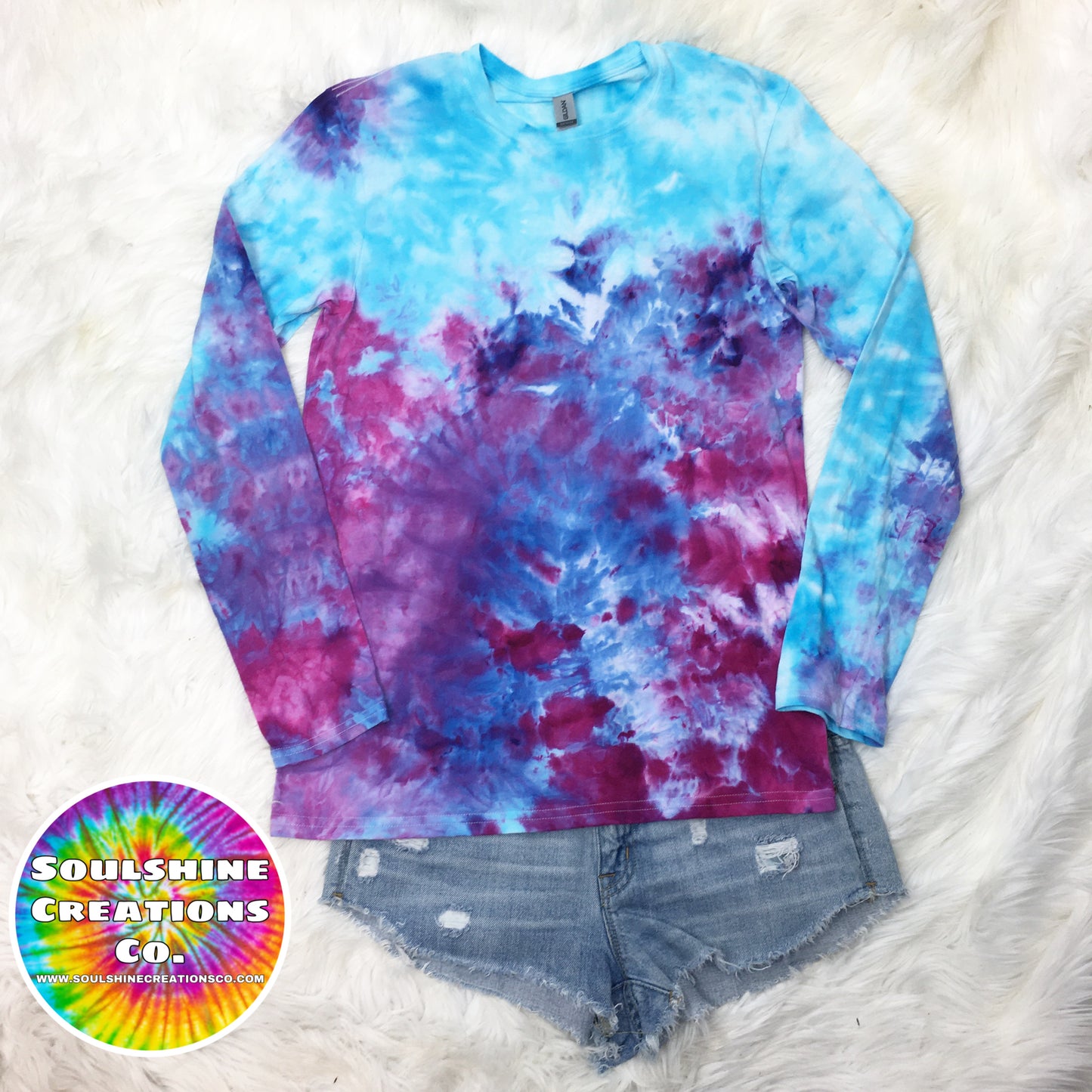 Dream Berry Ice Dyed Tie Dye Shirt