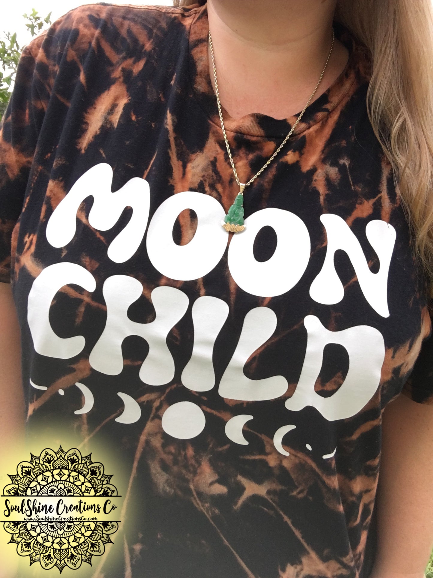 Moon Child Grunge Bleached Shirt