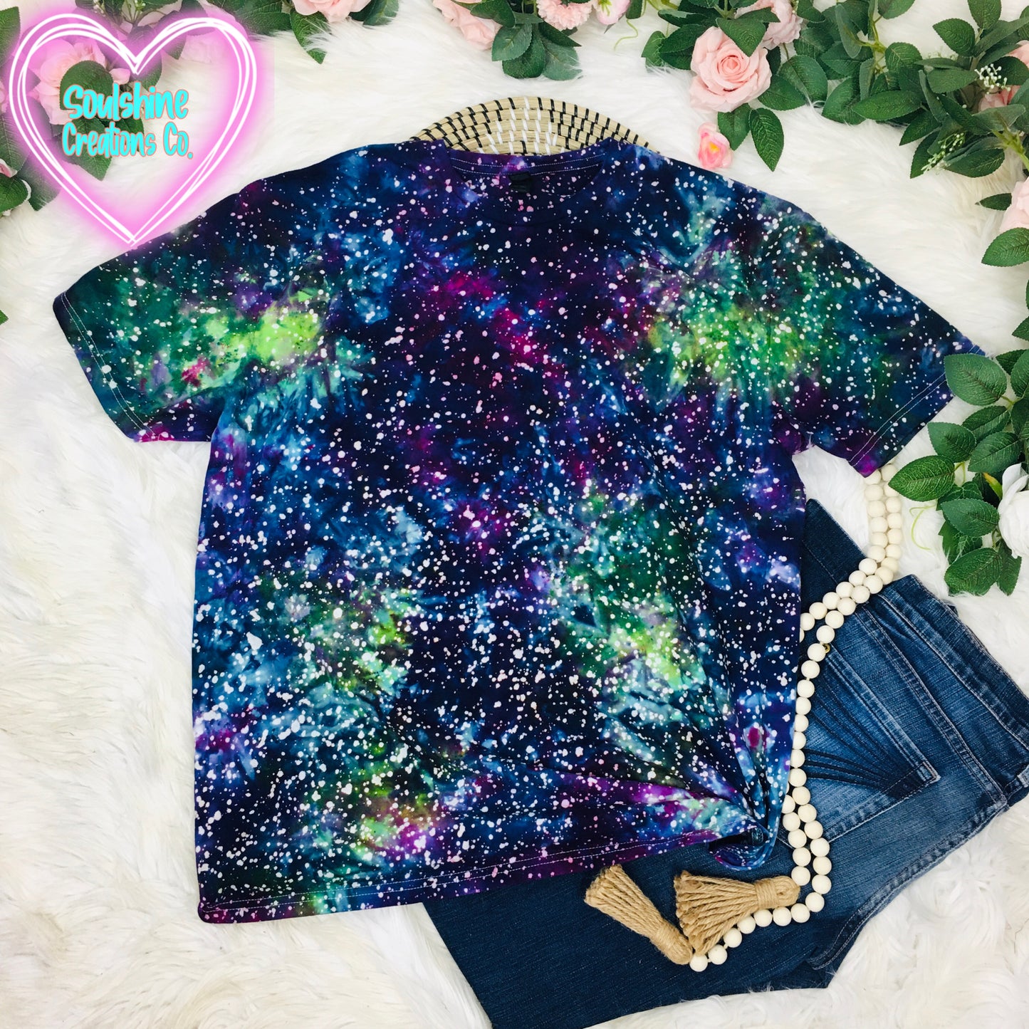 Star Series Aurora Galaxy Ice Tie Dye Shirt