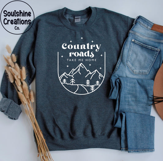 Country Roads Take me Home Sweater