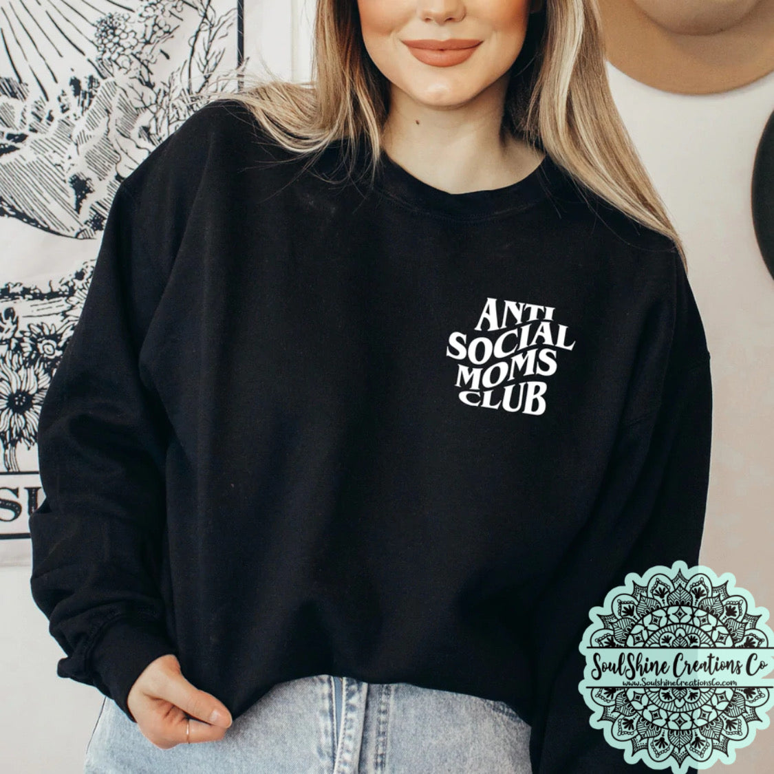 Anti Social Moms Club Sweater