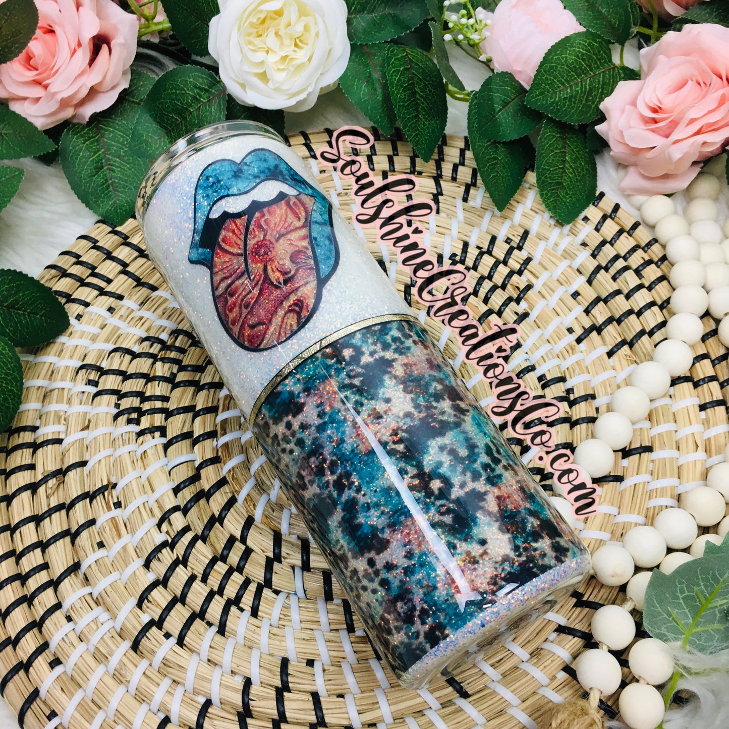 Boho Western Glitter Tumbler