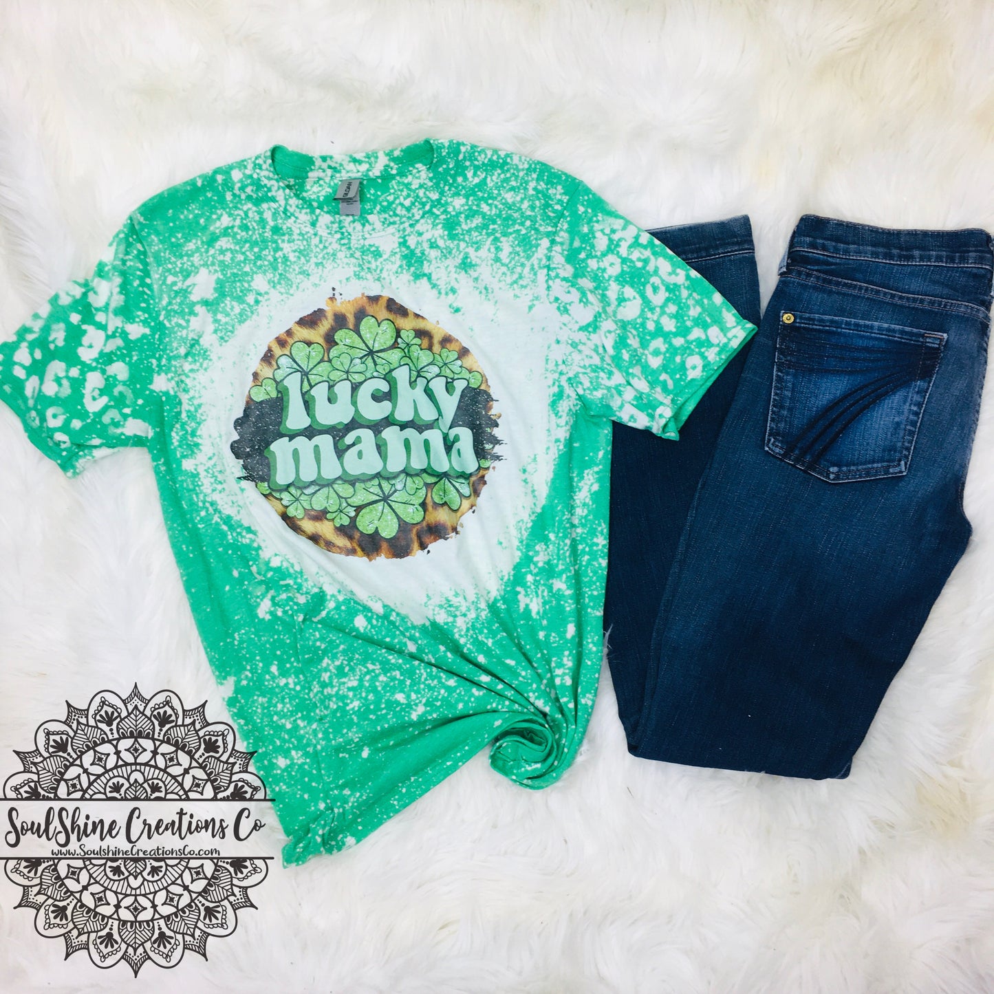 Lucky Mama Bleached Shirt