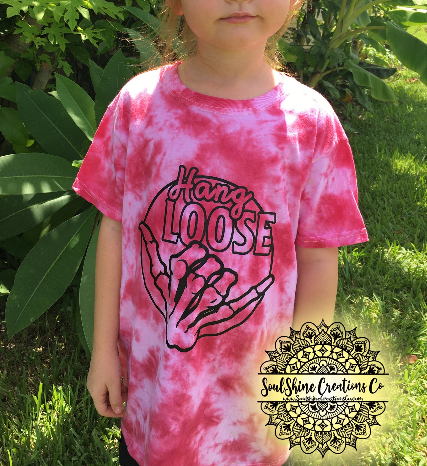 Hang Loose Hand Tie Dye Kids Shirt