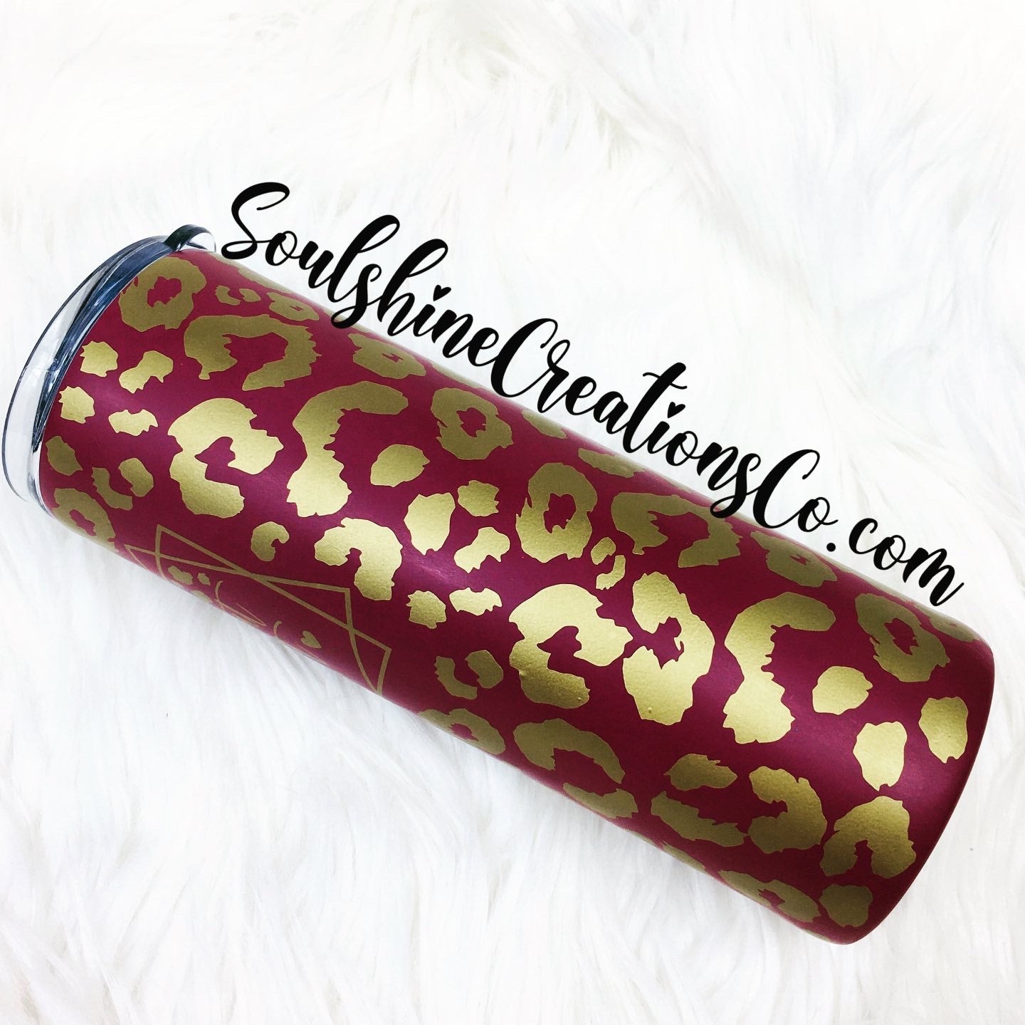 Wild at Heart Leopard Print Skinny Tumbler