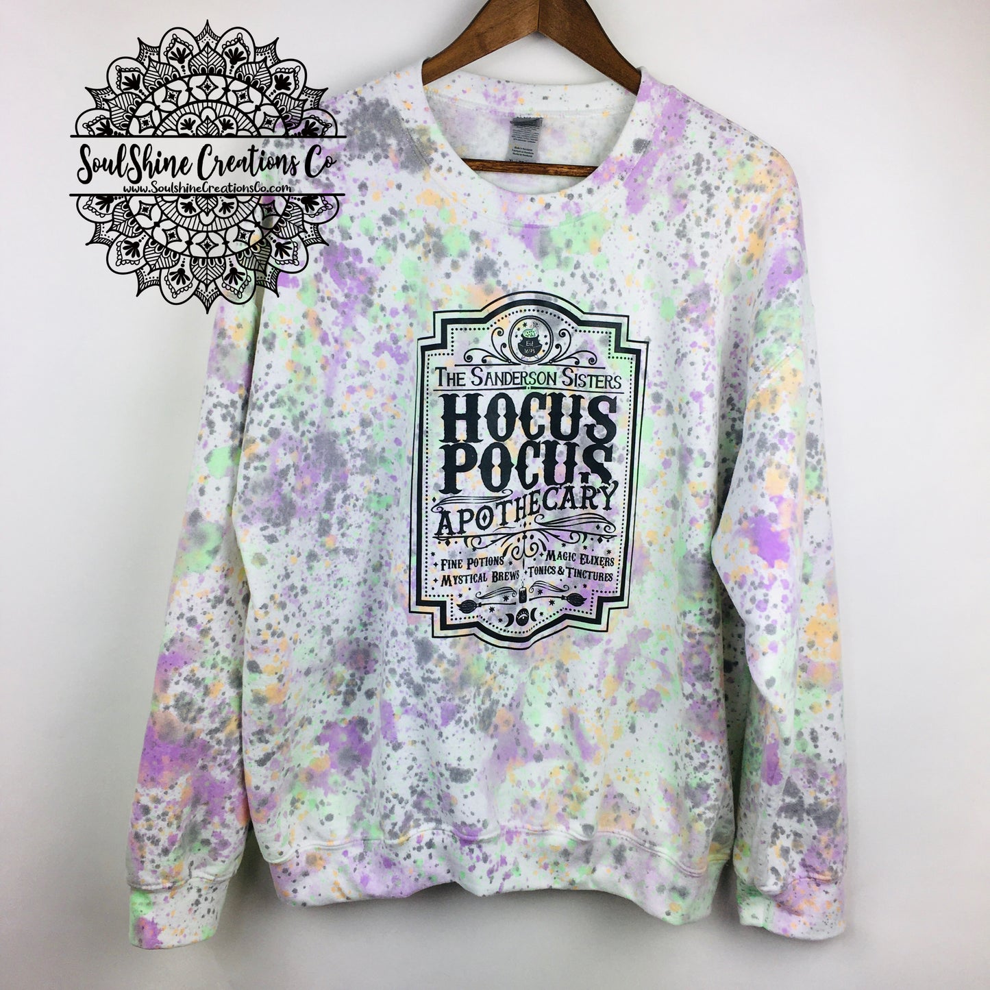 Hocus Pocus Apothecary Splatter Halloween Sweater