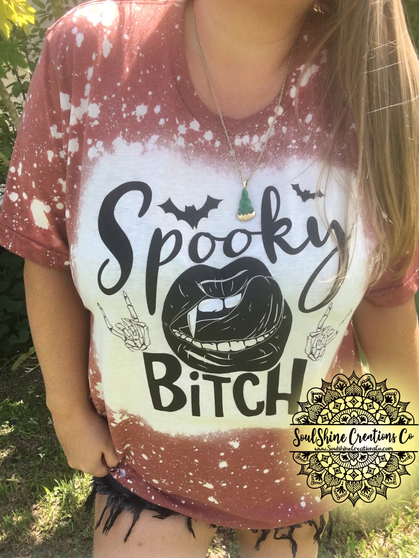 Spooky Bitch Bleached Shirt