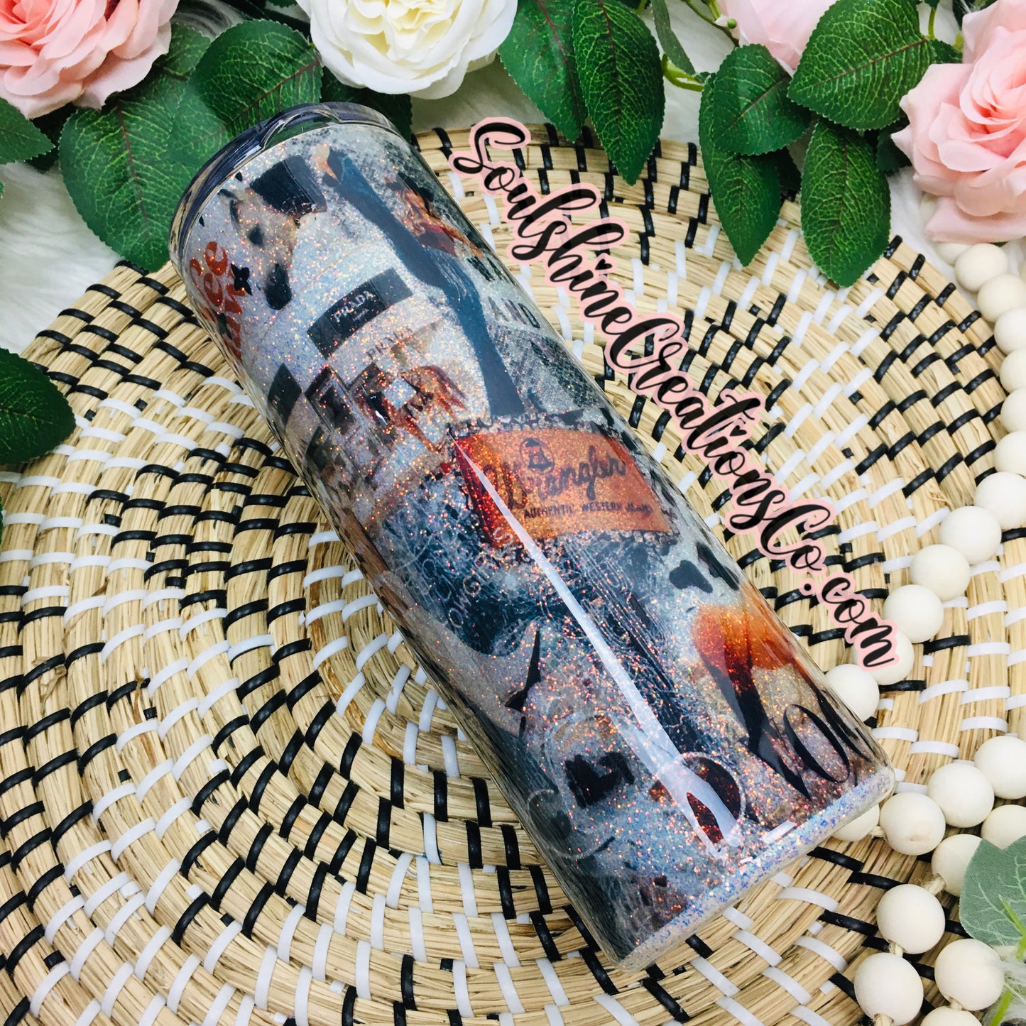 Boho Western Long Live Cowgirls Glitter Tumbler