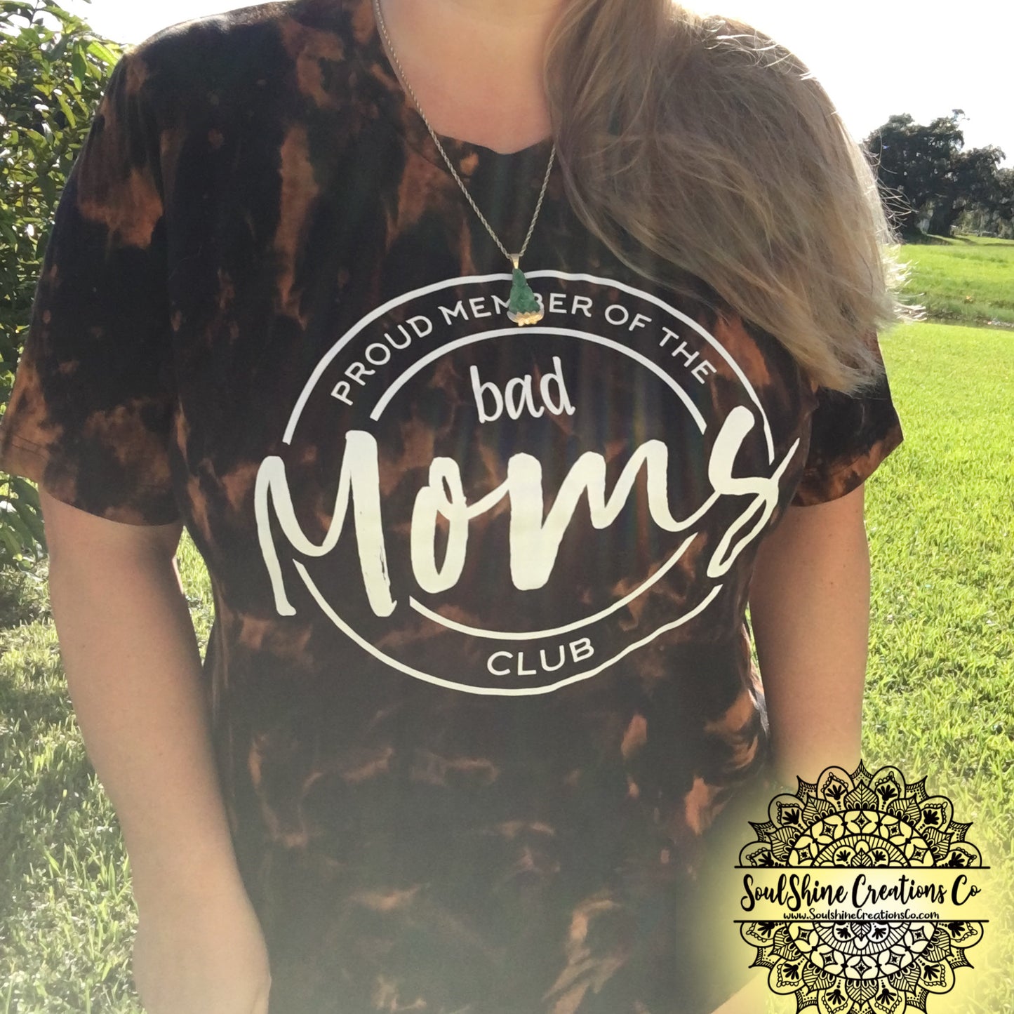 Bad Moms Club Grunge Bleached Shirt