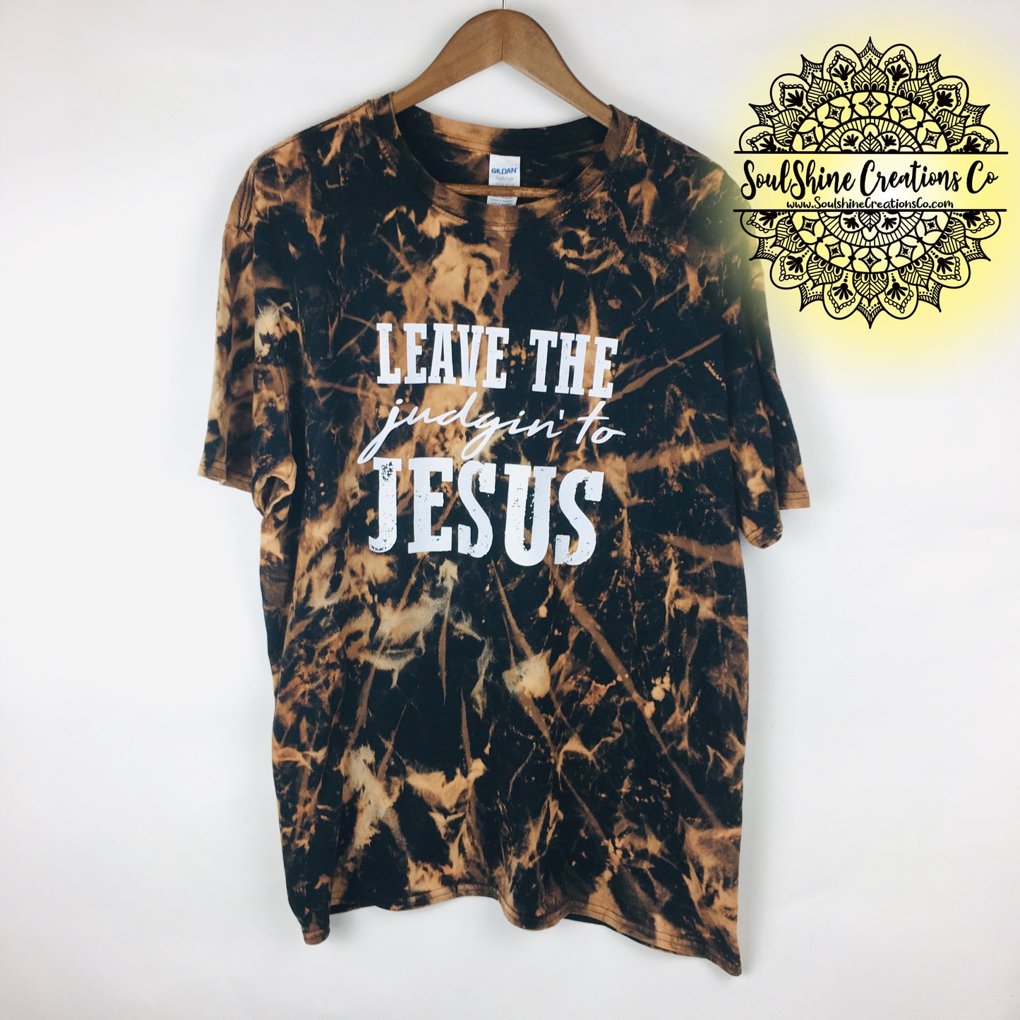 Leave the Judgin’ to Jesus Bleached Shirt