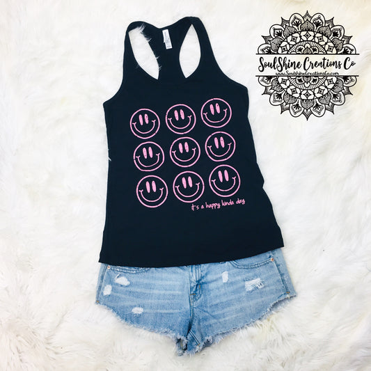 It’s a Happy Kinda Day Racerback Tank Top