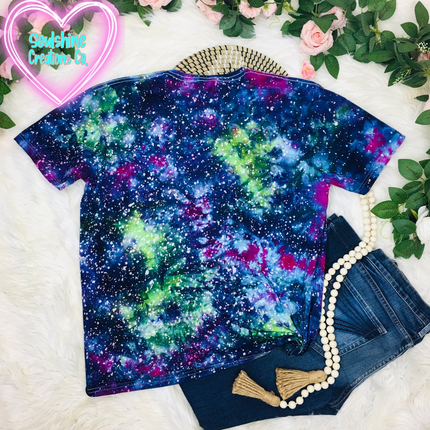 Star Series Northern Lights Galaxy Ice Tie Dye Shirt