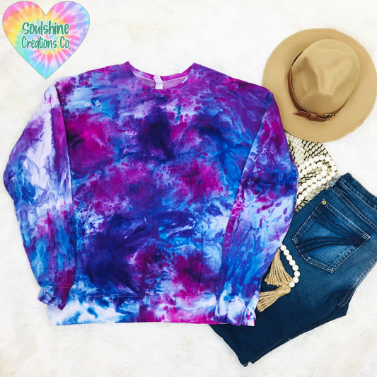 Berry Bliss Ice Tie Dye Sweater