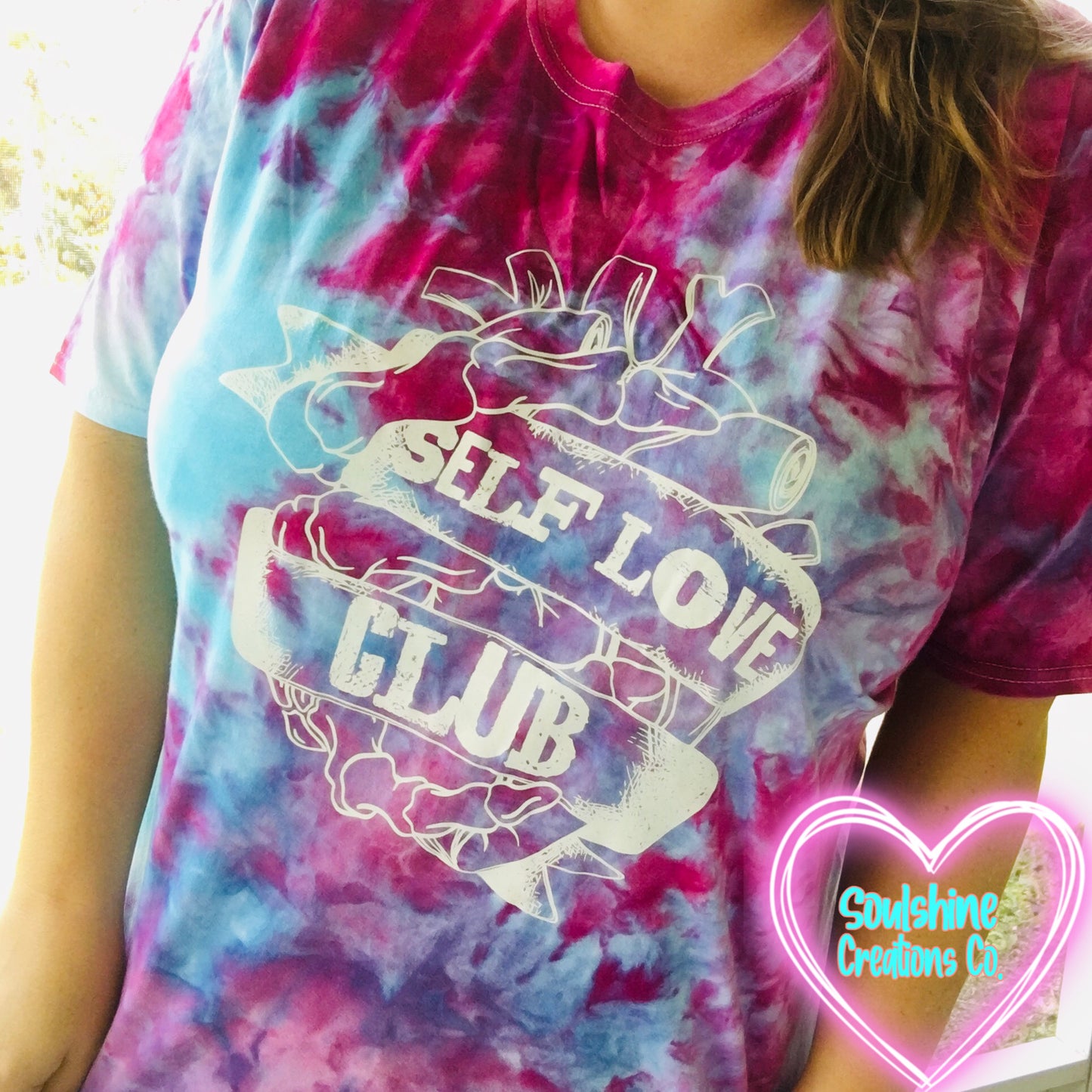 Self Love Club Berry Blast Ice Dye Shirt