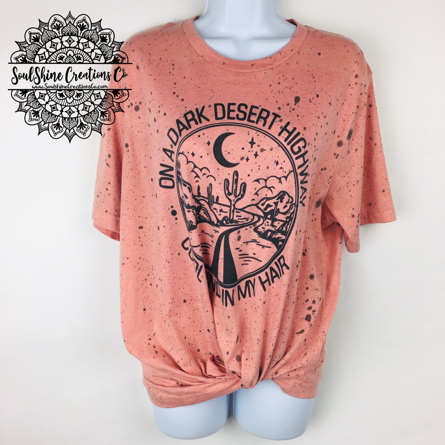 Desert Highway Wind in my Hair Splatter Shirt