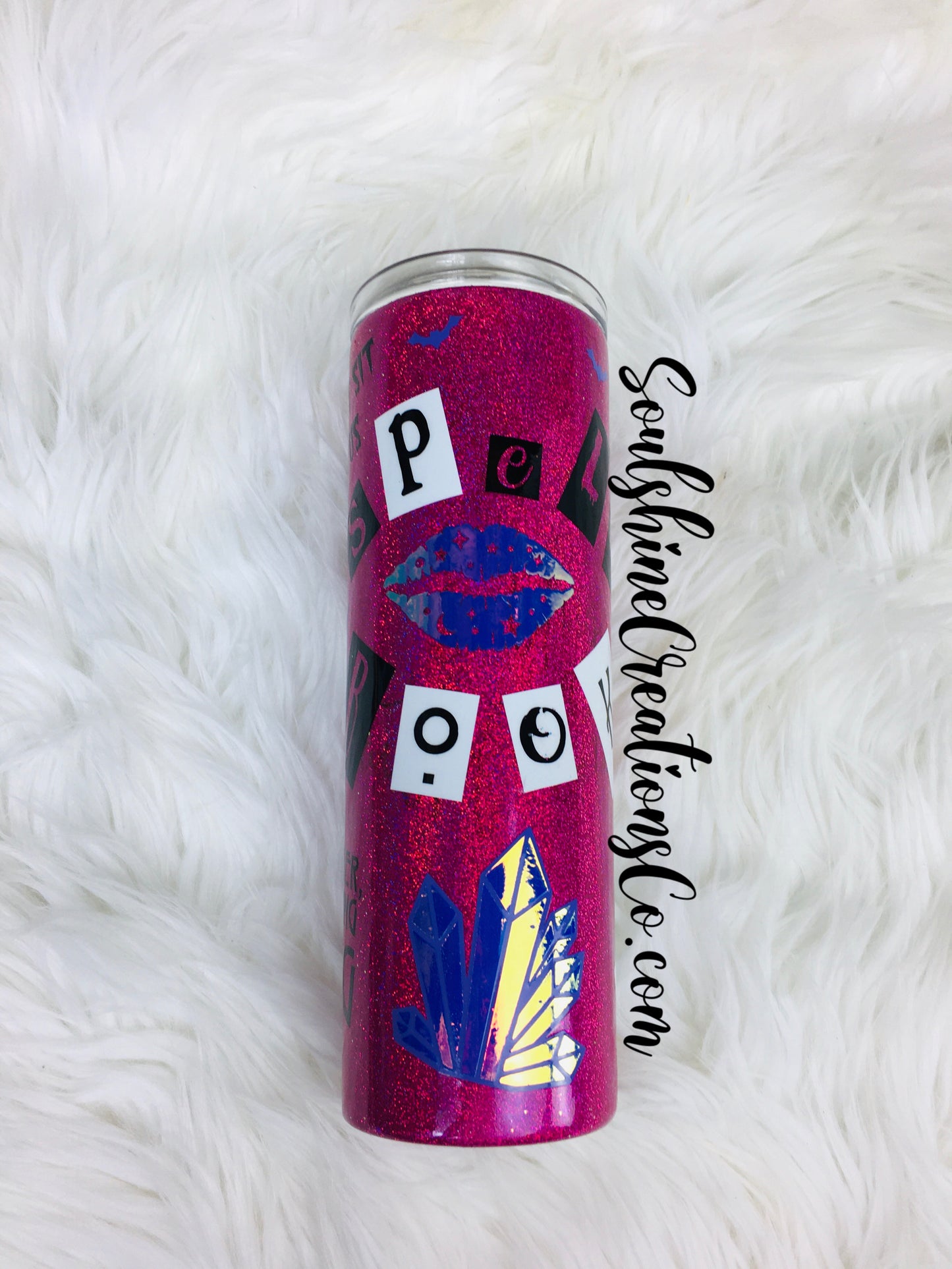 Spell Book Glitter Tumbler