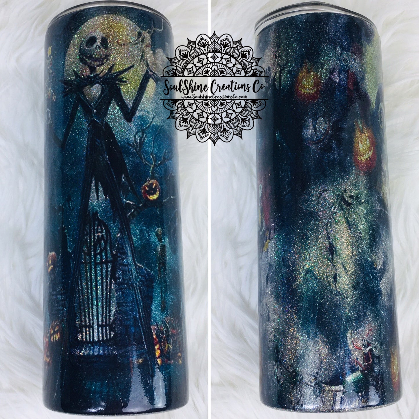 NM Halloween Glitter Tumbler