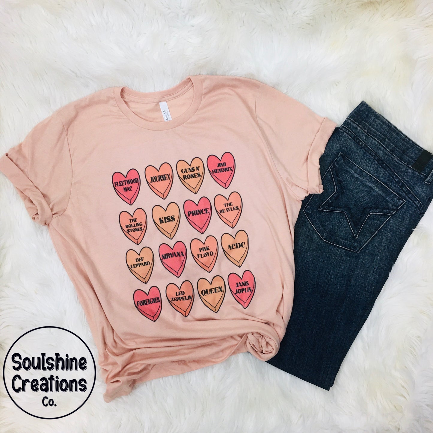 Bands Candy Hearts Shirt