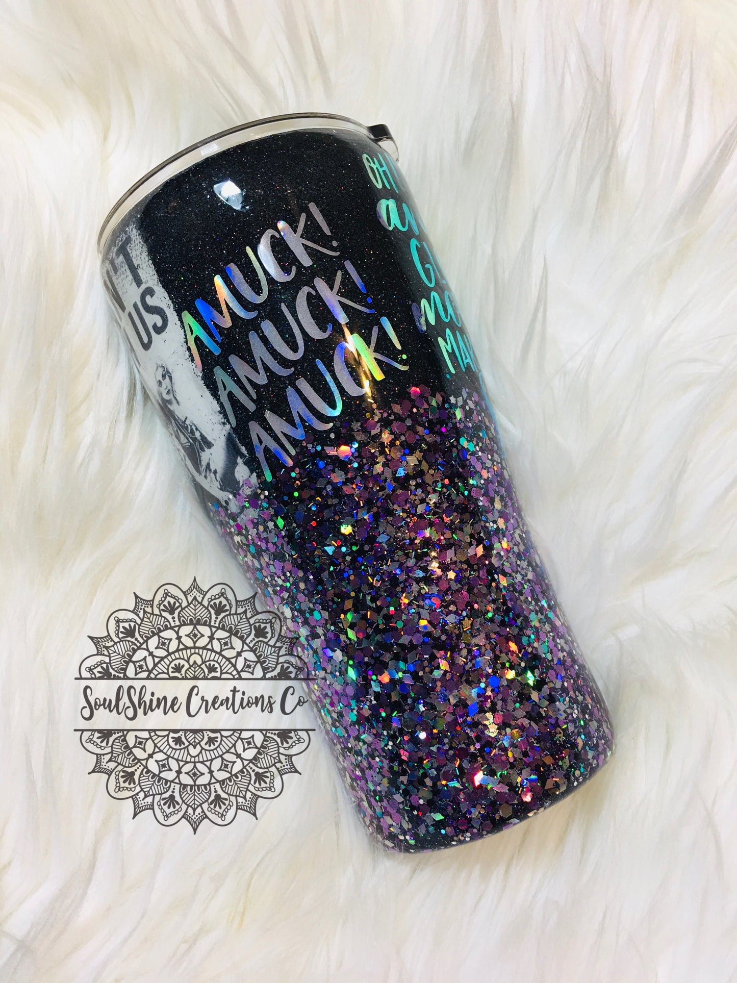 You can’t sit with us Hocus Pocus Glitter Tumbler Cup