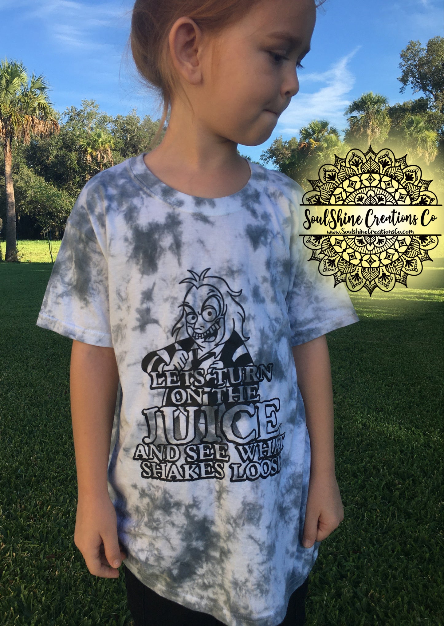 Beetlejuice Hand Tie Dye Kids Shirt