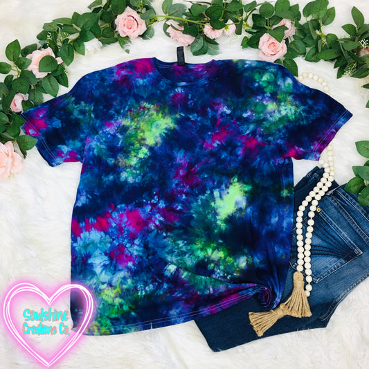 Northern Lights Galaxy Ice Tie Dye Shirt