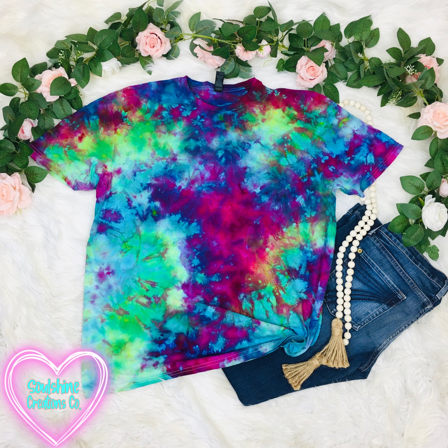 Aurora Borealis Ice Tie Dye Shirt