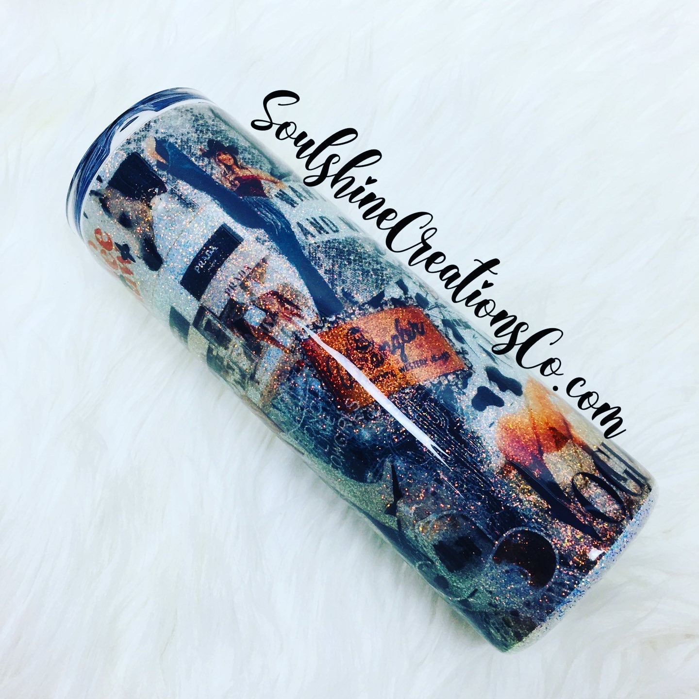 Boho Western Long Live Cowgirls Glitter Tumbler