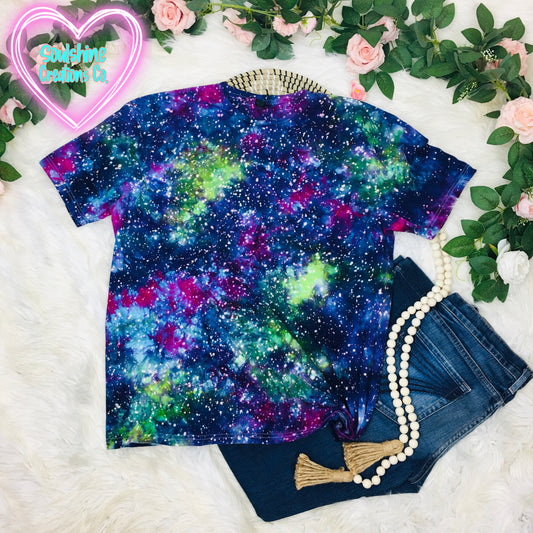 Star Series Northern Lights Galaxy Ice Tie Dye Shirt