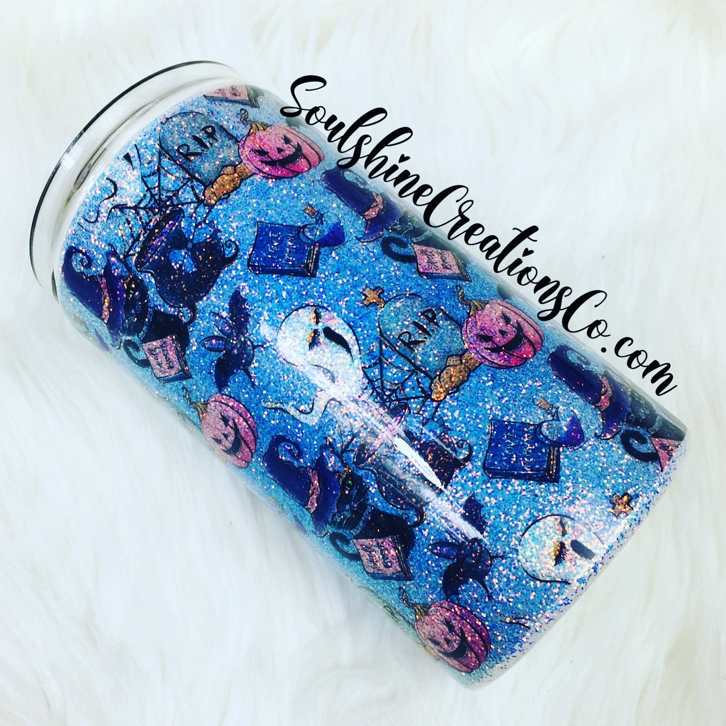 Spooky Glitter Tumbler