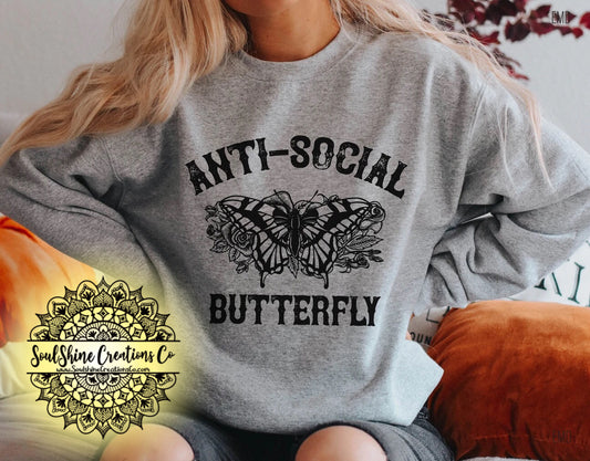 Anti Social Butterfly Sweater